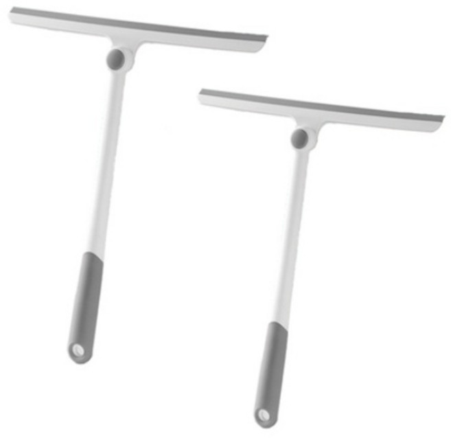 월드크린 롱 회전 쓱싹 스퀴지, 2개, 그레이