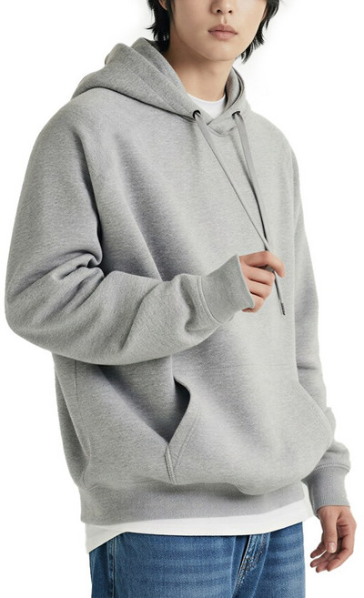 남녀공용 테리 베이직 무지 오버핏 후드티 남녀공용 데일리 루즈핏 커플 후디