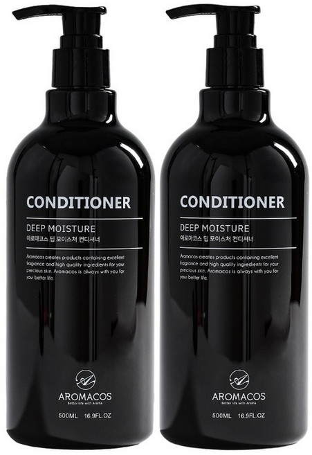 아로마코스 딥 모이스처 컨디셔너 500ml 2개