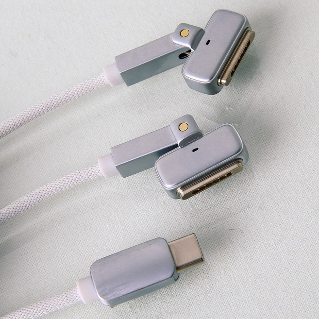 맥북 맥세이프3 호환 충전 엘보 케이블 M2 맥북에어 M1 맥북프로 140W 고속충전 가능, 1개, 2m