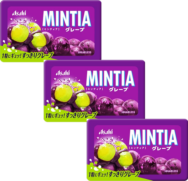 민티아 포도 50알 x3개, 7g, 3개