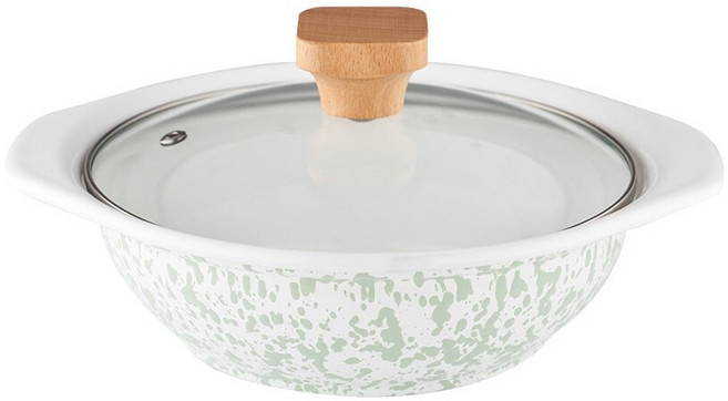 PN풍년 브리에 프롱 법랑냄비IH 22cm 양수(민트), 1개