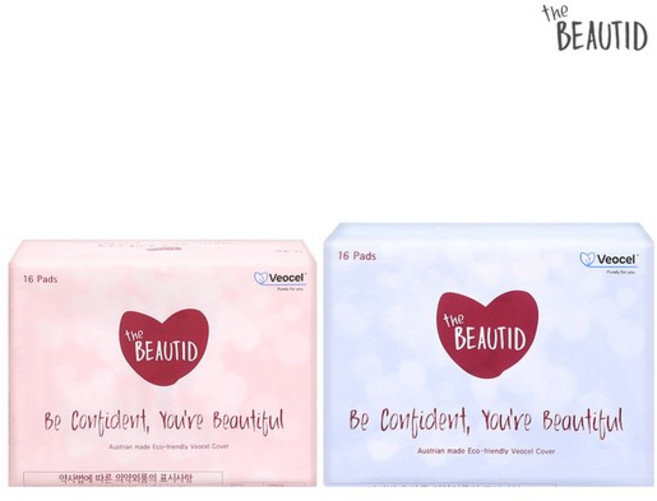 [더뷰티드] 식물성 섬유 커버 생리대 6개월 패키지 소중4팩+중대8팩, 상세설명 참조, 상세설명 참조, 없음