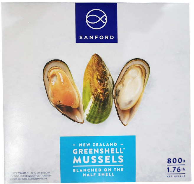 그린홍합 냉동홍합 (자숙 한쪽껍질 붙은) 800g, 1개