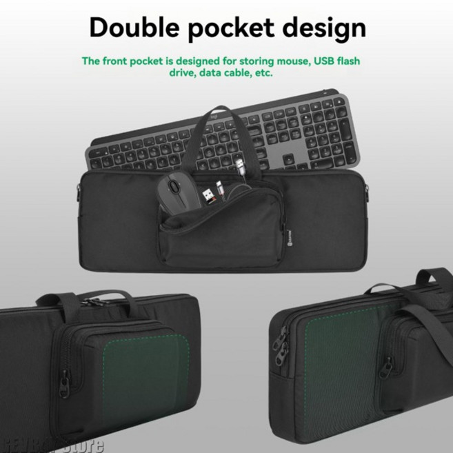 Logitech MX Keys S/MX Keys용 키보드 보관 가방 - 여행용 보호 운반 케이스 무선 키보드 파우치, [01] 옵션1