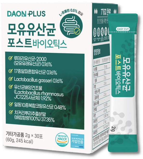 다온플러스 모유유산균 포스트바이오틱스 프롤린, 1개, 60g