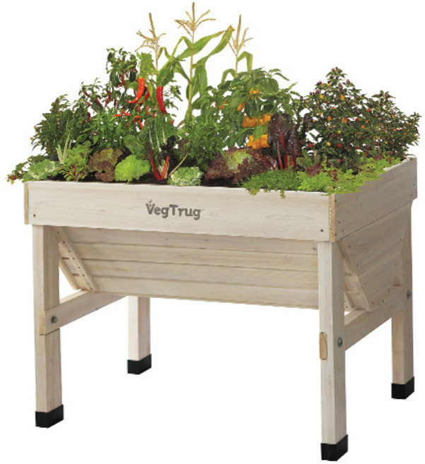 [풀물정원] 베지트러그 S 화이트워시 - 베란다 나무 우드 화분 선반