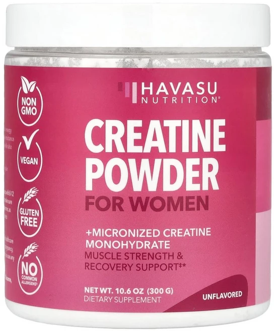 하바수 뉴트리션 크레아틴 파우더 포 우먼 언플래버드 Havasu Nutrition Creatine Powder For Women Unflavored 300g, Havasu Nutrition, Creatine Pow, 1개 - 쿠팡