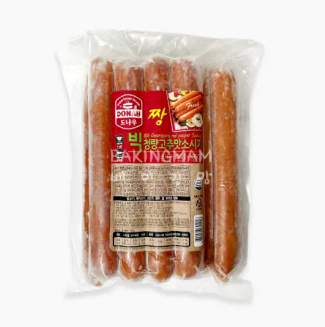 도나우 빅청량고추맛소시지 냉동 아이스박스+드라이아이스포함, 1.35kg, 10개