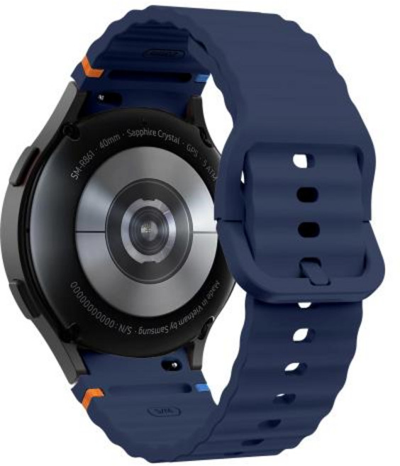 삼성 갤럭시 시계 7 FE 6 4 클래식 5 프로 44mm 40mm 43mm 47mm 45mm 팔찌 갤럭시 워치6 7 스트랩에 대한, 112)Midnight Blue, 1개