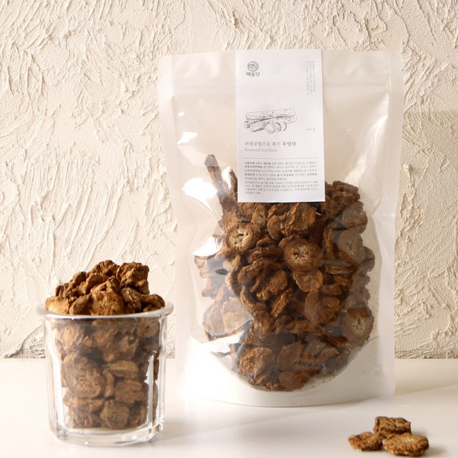 IOO% 국산 볶은 우엉차 해솔당 퍼핑공법 우엉차 로스팅 챔피언 제조, 1개, 1개입, 200g