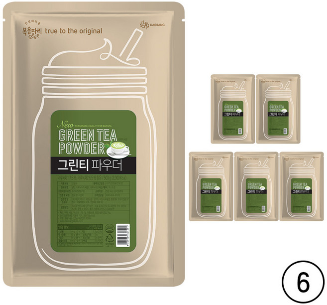 복음자리 new 그린티 파우더, 500g, 6세트
