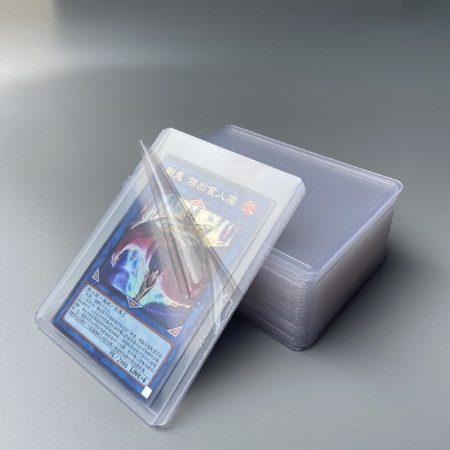 HAO WO 硬卡套 B8 直式 橫式 拍立得小卡保護套 PVC 透明卡膜 防刮 防水, 1個, 【加膜款】直式 升級加寬版, 透明