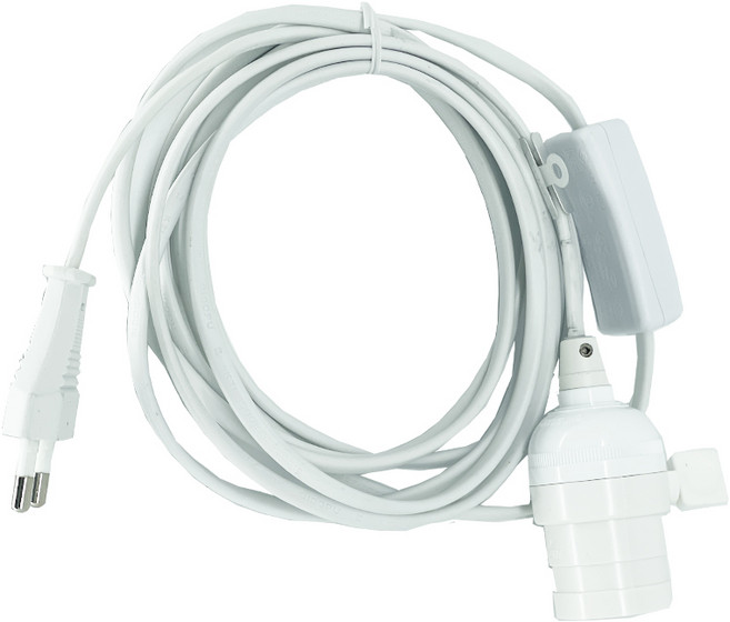 5m LED 식물생장 키소켓 창고 코드선 식물등 캠핑용등 E26 스위치 육추기 부착전선 작업등 식물등 식물 화초, 백색 5m, 1개