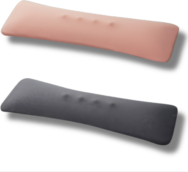 바른숙면 5초쿨쿨 엄마디스크 낮은 허리베개, 1개, 다크 그레이