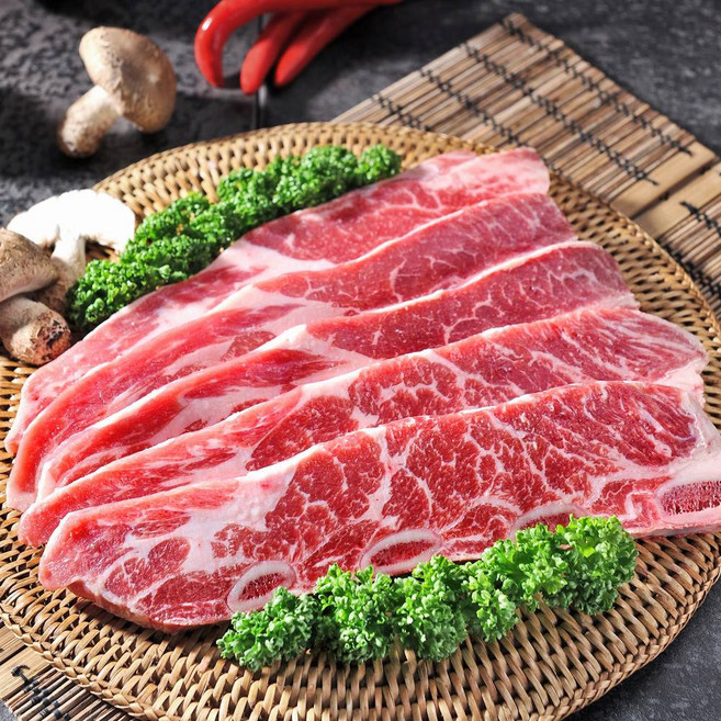 고기중독 호주산 기름제거 LA갈비, 1kg, 2개