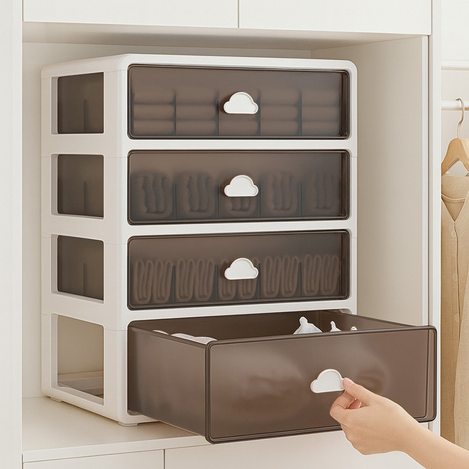 일상플랜 속옷 정리함, 4단