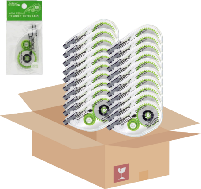 한 번에 넉넉하게! 수정테이프 1158 낱개 20개 1박스, 1세트