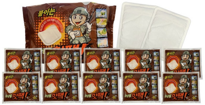 붙이는핫팩 부치는핫팩 옷속핫팩 10매, 1개