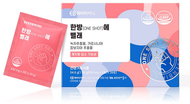 에버비키니 다이어트 보조제 한방에 뺄래 1박스(28포), 28회분, 1개