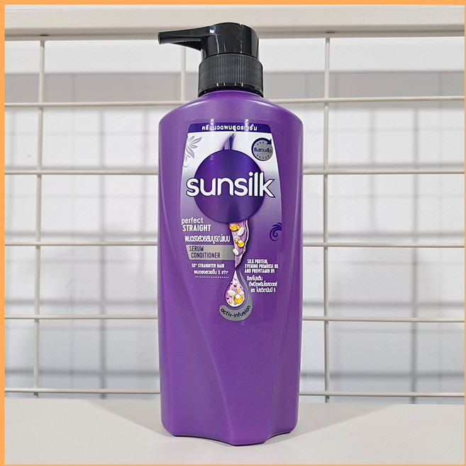 태국 썬실크(Sunsilk) 컨디셔너 보라색 Perfect STRAIGHT, 2개, 330ml
