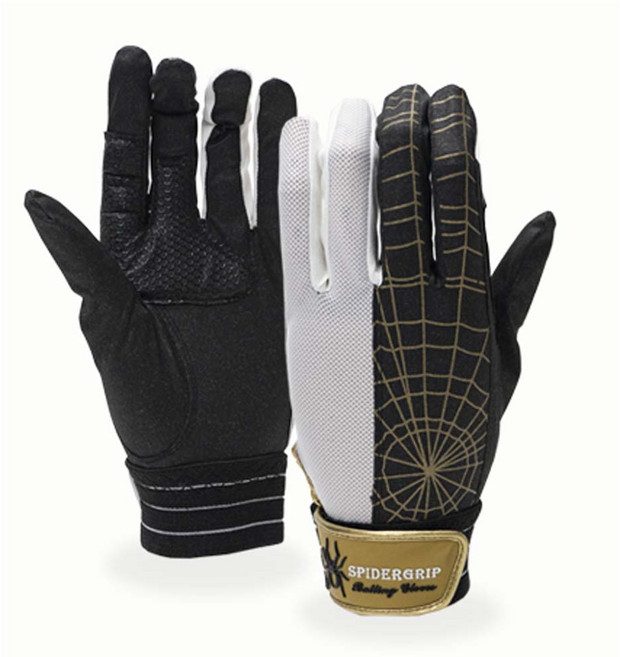 스파이더 그립 야구 수비장갑 우투 외야 내야 포수 수비수 장갑, 골드, 1개
