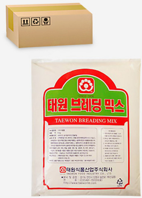 태원식품 후라이드 치킨파우더 브레딩 믹스, 5kg, 2개