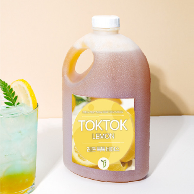 [윤주톡톡] 레몬 베이스 1.9kg, 1박스