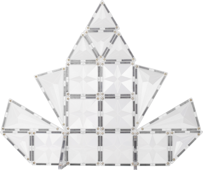 비컴비 MNTL 스타 맥타일즈 62pcs (투명) 자석 블럭 교구 소근육발달 색감놀이 창의력 장난감, 1개