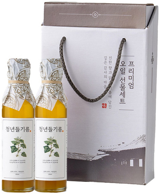 전라도청년 저온압착 청년들기름 180ml+청년들기름 180ml 명절선물세트, 2개, 180ml