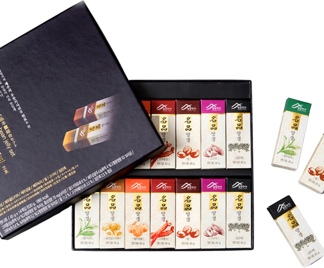 밀양한천 고급 수제양갱 선물세트 한라봉 밤 양갱 웨딩촬영 간식, 14개, 45g