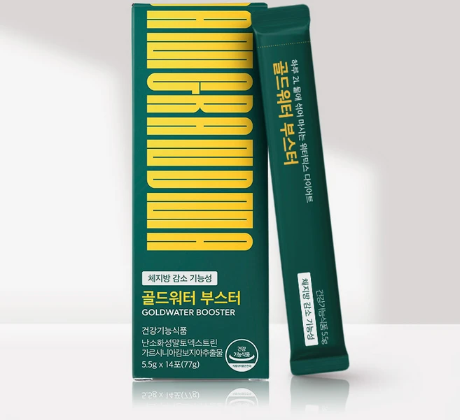 청담할머니 골드워터 부스터 단기간 식수 다이어트 보조제 1BOX 1주분, 5.5g, 14개 - 쿠팡