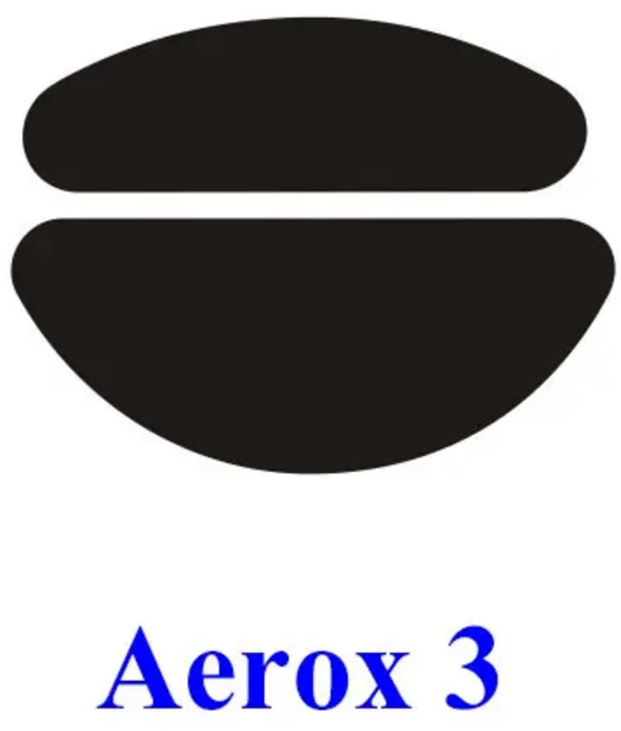 Steelseries Aerox 3 5 Prime Mini Rival 커넥터용 마우스 스케이트 피트 2세트, 01 Aerox 3 Black