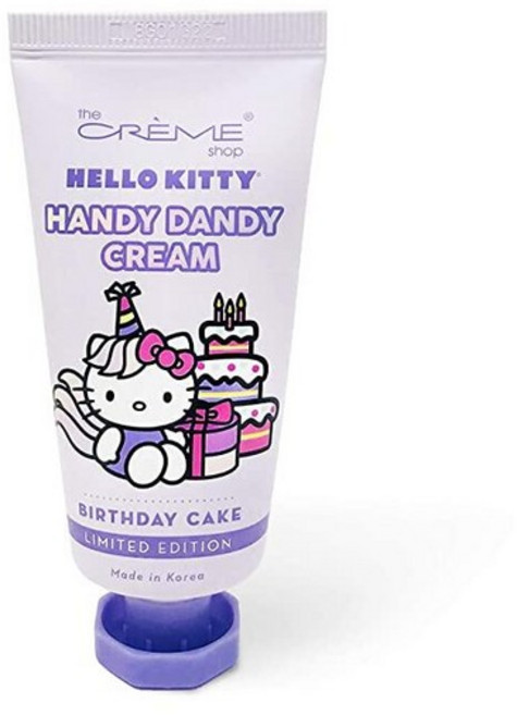 THE CREME SHOP The Crème Shop x Sanrio 헬로 키티 핸디 댄디 크림 (생일 케이크) 한국식 귀여운 향 주머니 휴대용 진정 고급 머스트 해브 256