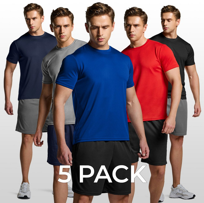 애슬리오 하이퍼드라이 메쉬 쿨티셔츠 5팩 AO-CTS15