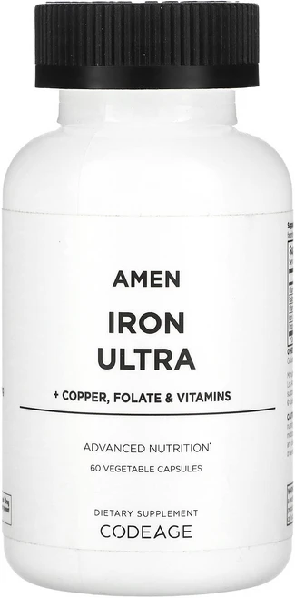 Codeage 아멘 아이언 울트라 베지 캡슐 60정, 1개 - 쿠팡