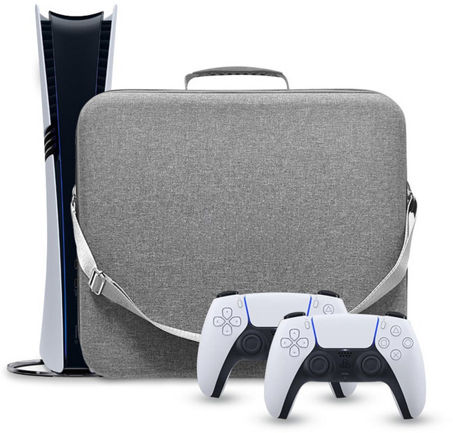 마켓세일러 PS5 프로 가방 파우치 플스5 하드 케이스 PRO 전용 A타입, 1개, 그레이, PS5 PRO용 가방 A타입