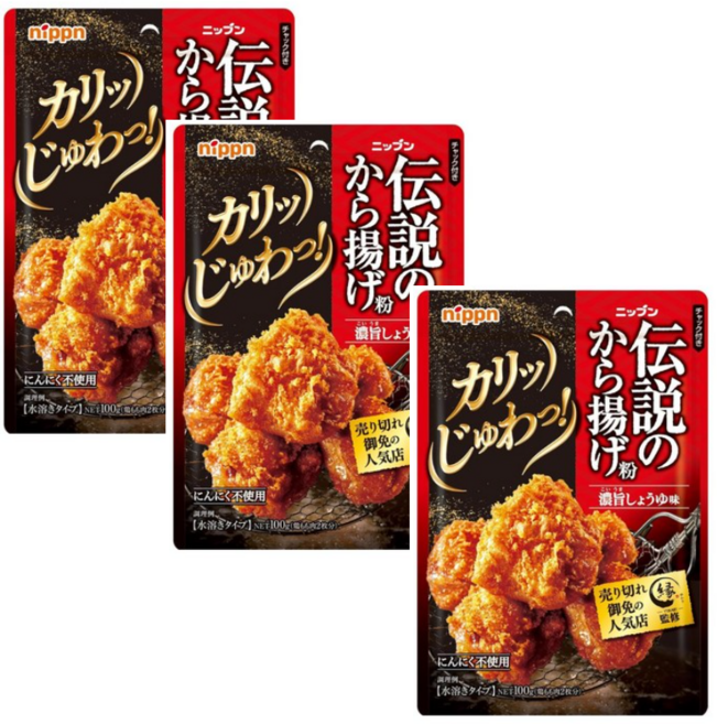 닛픈 전설의 닭 튀김가루, 100g, 3개