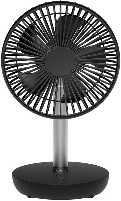 Rotima 무선 탁상용 선풍기 타이머 자동회전 써큘레이터, 블랙, TF9