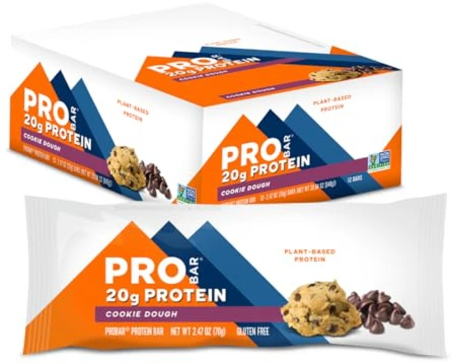 프로바 - 프로틴 바 쿠키 도우 Non-GMO 프리 한 프로바 - 프로틴 바 쿠키 도우 Non-GMO 프리 한 식물 기반 통곡물 성분 천연 에너지 (12개입, 1개, 13.39kg - 쿠팡