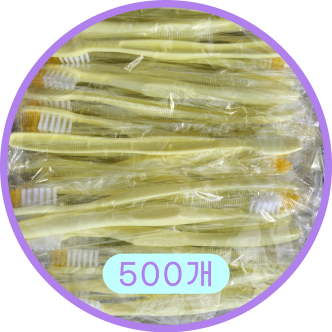 일회용칫솔 업소용 가정용 치과 프리미엄 500개 OPP개별포장 브라보칫솔, 1개, 500개입