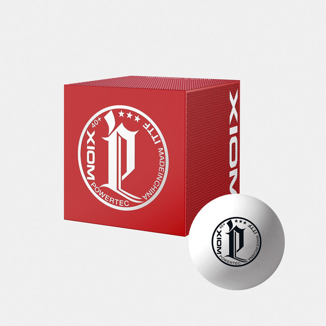 파워텍 ITTF공식인증 탁구공 6개입, 엑시옴, 1개