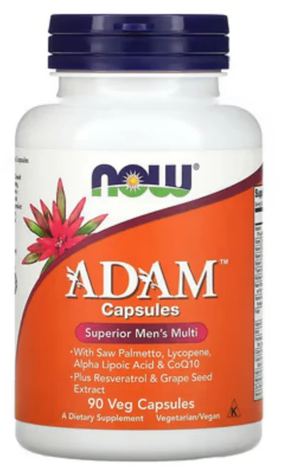 Now Foods ADAM 슈페리어 맨스 멀티 캡슐, 90정, 1개 - 쿠팡