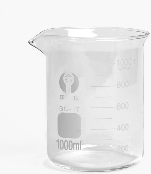 새로핸즈 경질1급 유리비커 1L, 단품, 1개