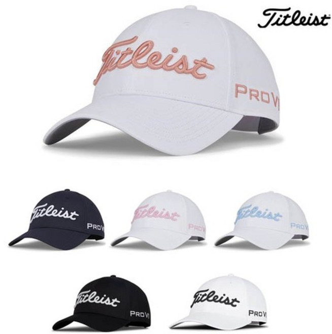 타이틀리스트 JPN 여성 투어 퍼포먼스 모자 TH22AWTP, 화이트/블랙:Free, 1개