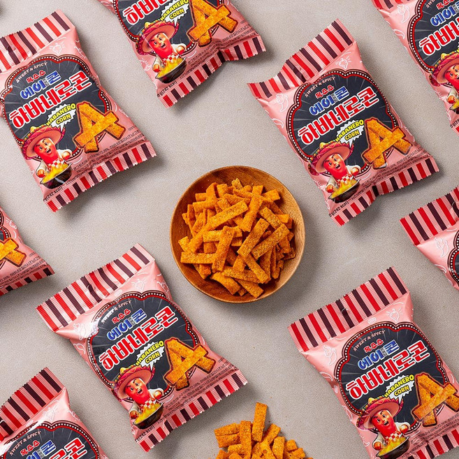 매콤바삭 하바네로콘, 6개, 50g