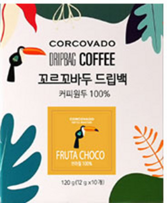[ 1+1 ] 맛있는 12g 프리미엄 커피 100% 아라비카 원두 꼬르꼬바두 후루타초코 드립백 10개입, 2개