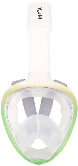 인피아 풀페이스 스노쿨링마스크 스노쿨링 세트, 모히또