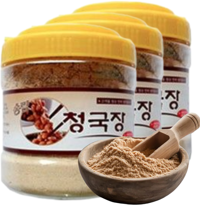 국내산 청국장가루 500gx3통 분말청국장 청국장분말 청국장파우더 청국장파우다 국산청국장가루 국산청국장분말, 500g, 3개