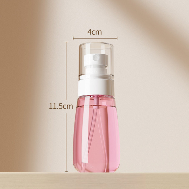 미즈코스 휴대용 화장품 안개분사 소분 스프레이 공병, 2개, 핑크-60ml